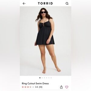 Torrid Cutout Swim Dress